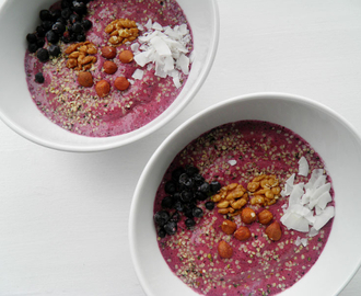 BLÅBÆR SMOOTHIEBOWL