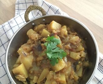 Aloo baingan – Aubergine- og potetkarri