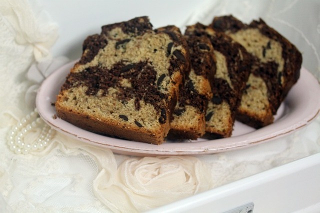 Chocolate-Swirled Peanut Butter Banana Bread