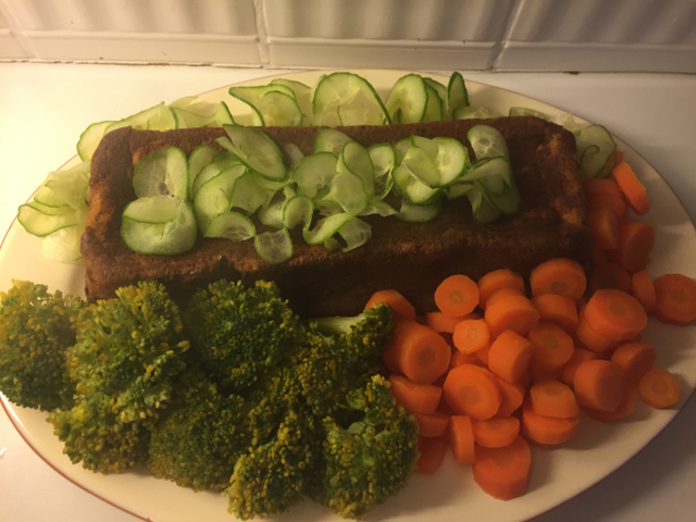 Vegetarisk middag - Nøttestek. Sunt og veldig godt :)