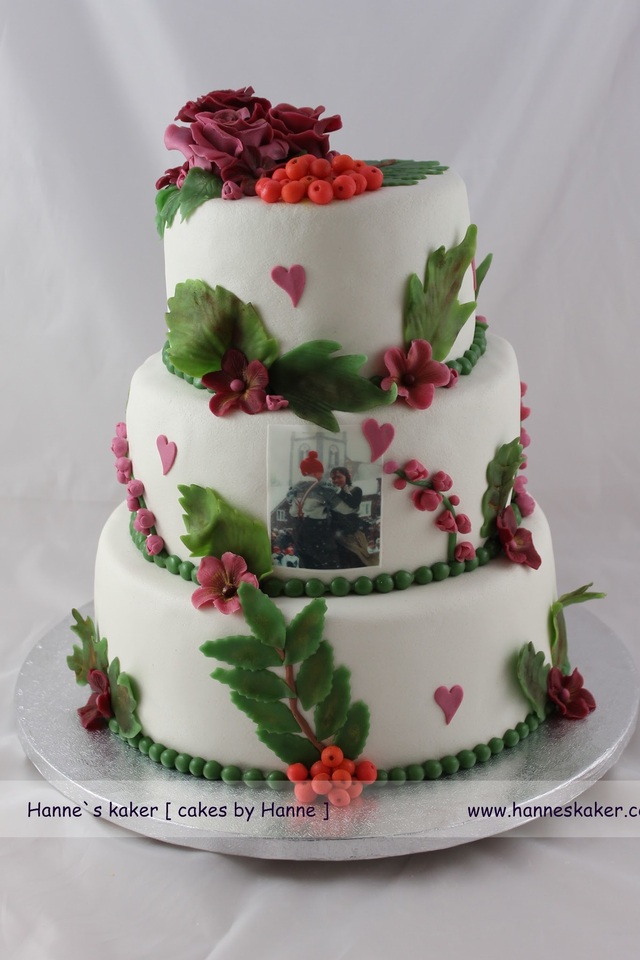 Høst kake til bryllupsfest