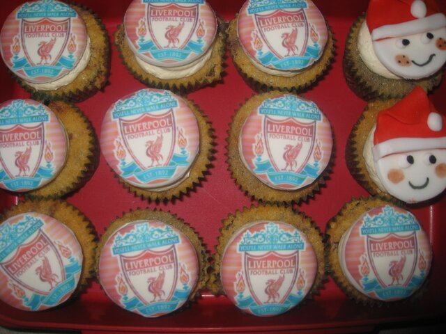 Liverpool cupcakes