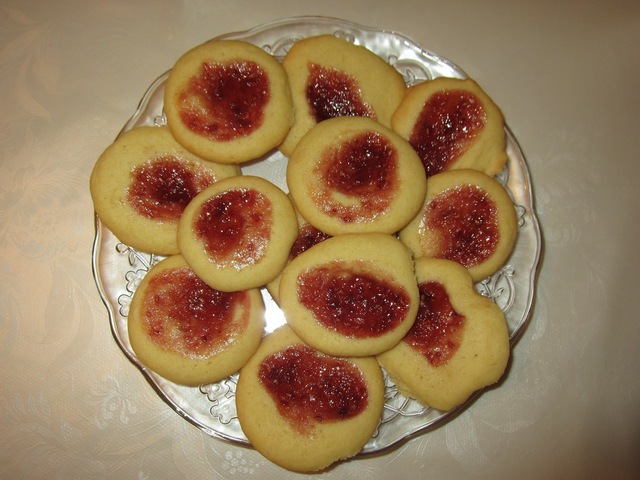 Cookies med syltetøy