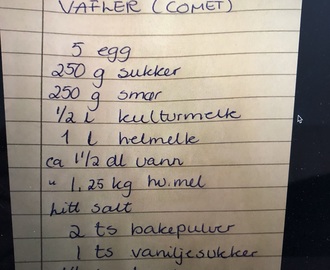 Vafler - Comet/Margunn