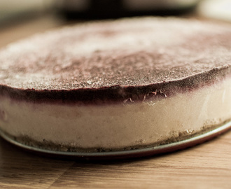 Rå “ostekake” med blåbær (uten gele)