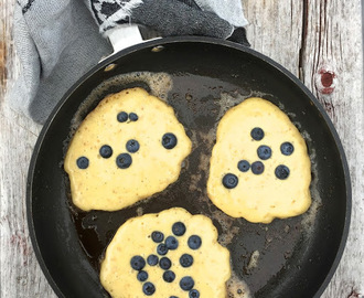 Frokostlapper med blåbær