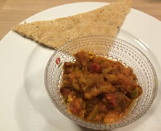 Baingan bhartha – Stekt aubergine curry