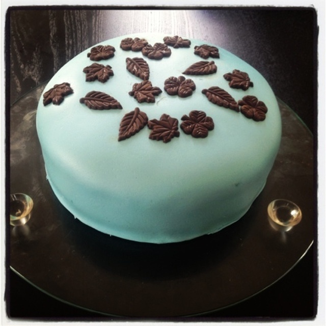 Sjokoladekake med Marsmallowfondant