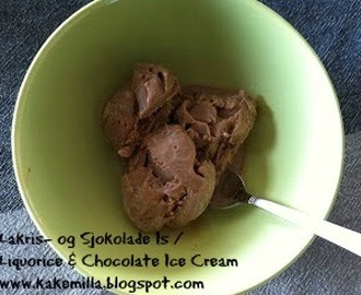 Lakris & Sjokolade Is / Liquorice & Chocolate Ice Cream
