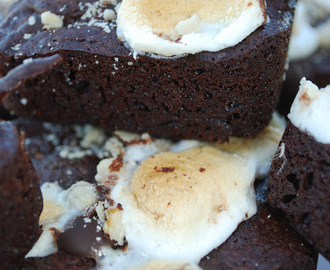 Brownie med marshmallow