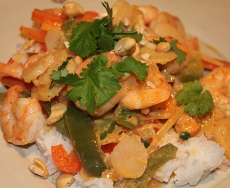 Thaicurry med scampi
