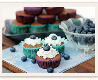 Deilige blåbærmuffins - uten sukker, gluten og meieriprodukter! :)