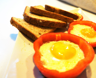 Frokost tips: eggefylt paprika