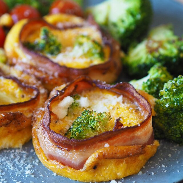 Lunsjmuffins med egg og bacon – Lavkarbo, sukkerfri, glutenfri