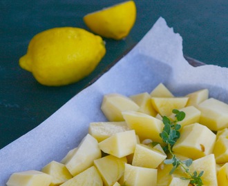 Ovnsbakte poteter med sitron