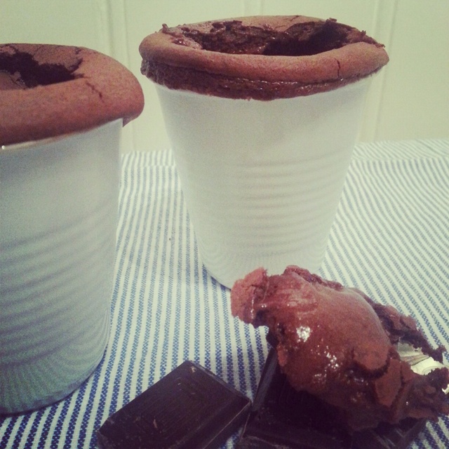Valentine's Day Dessert: Hot Chocolate Souffle...