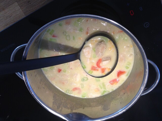 Varmende kyllingsuppe