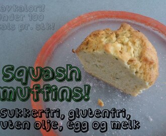 Diettvennlige Squashmuffins