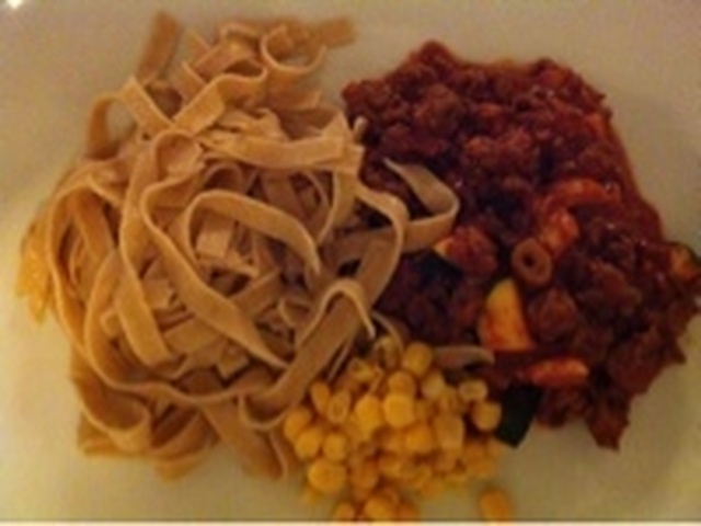 Sunnere variant av pasta og kjøttsaus