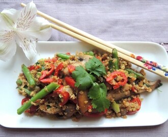 WOKED VEGGIES & QUINOA – ASIAN INSPIRED!