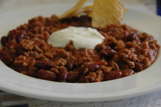 "Hot" Chili con carne med tortillachips
