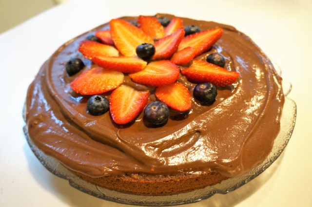 Proteinrik sjokoladekake - sunnere helgekos