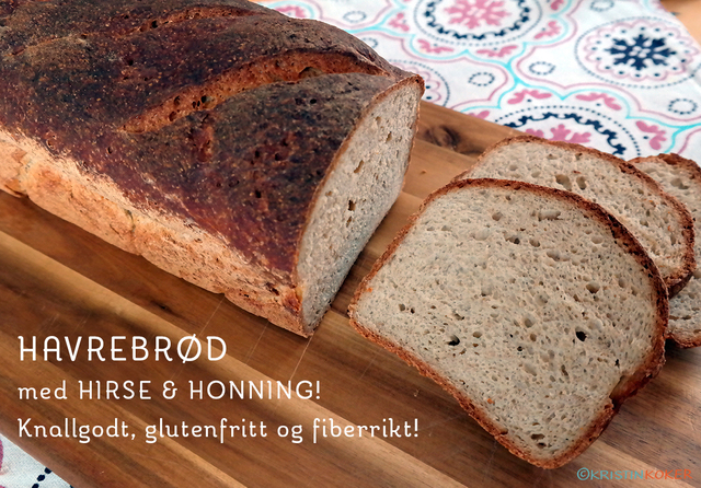 Havrebrød med hirse og honning