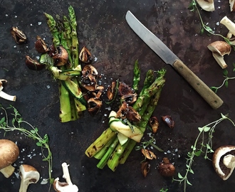Grilled Asparagus, Squash & Aroma Mushroom
