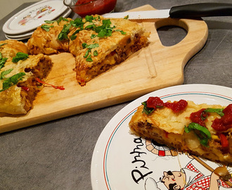 Stromboli / Pizzarull med kjøttdeig ♫♫