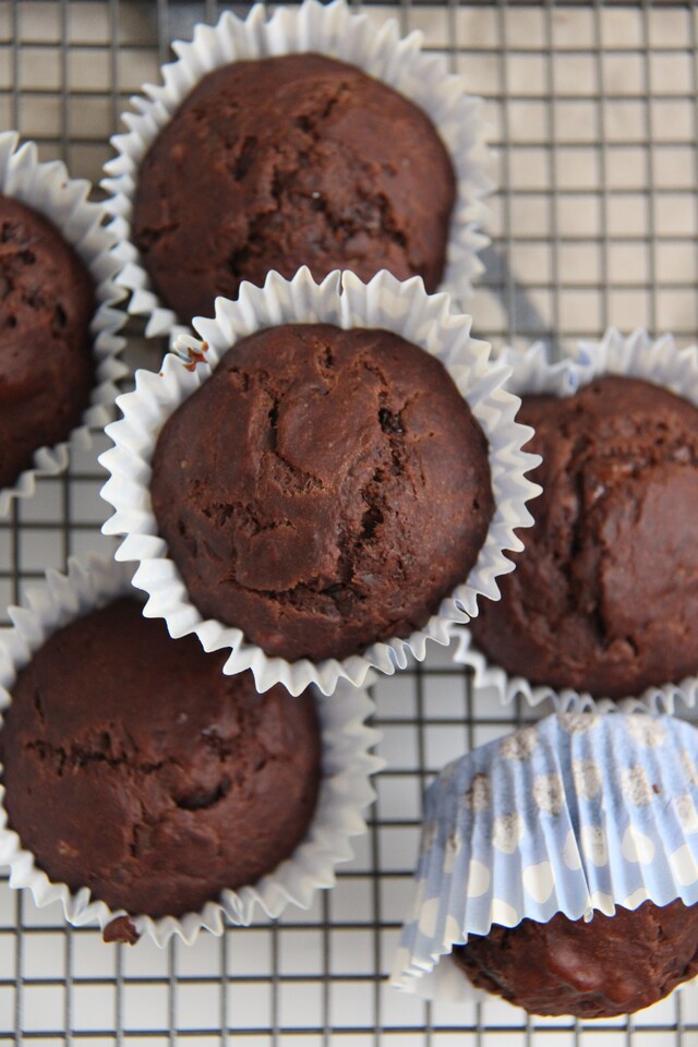 Sjokolademuffins med banan