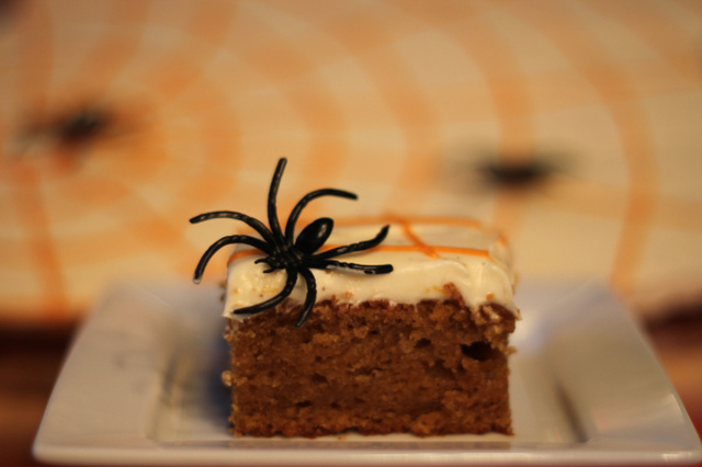 Halloween-kake med Gresskar og Gulrot....