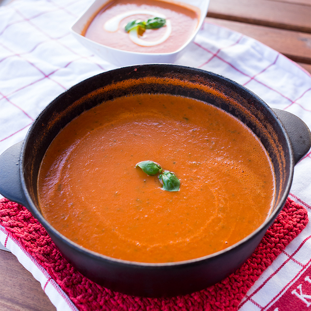 Lav-fodmap tomatsuppe med masse smak!