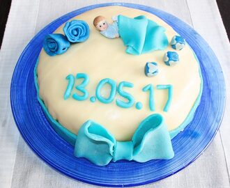 Oppskrift baby shower kake