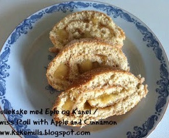 Rullekake med Eple og Kanel / Swiss Roll with Apple & Cinnamon