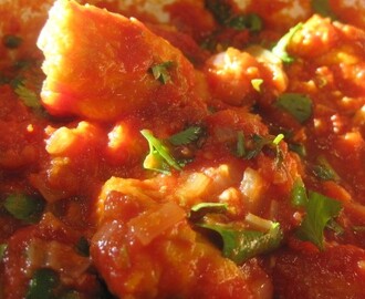 Indisk fiskegryte med tomat