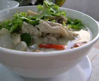 Tom Ka Gai ( Thai suppe ) på 1-2-3.