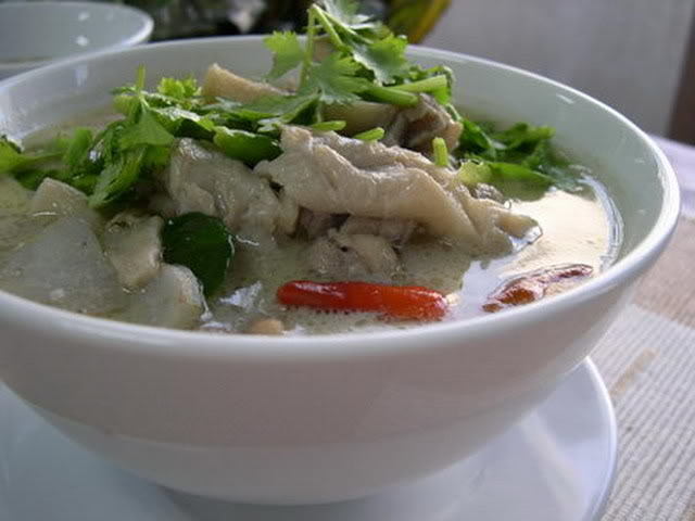 Tom Ka Gai ( Thai suppe ) på 1-2-3.