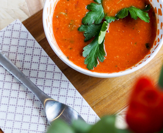 Lynrask tomat og linsesuppe
