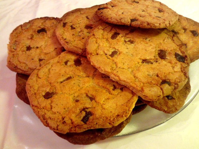 Enorme chocolate chip cookies