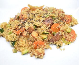 Restemat: couscous med grønnsaker og tofubacon