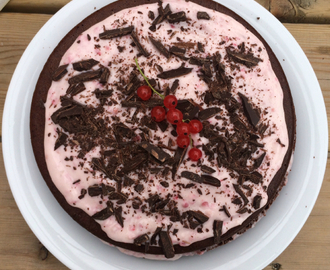 Sjokoladekake med bringebærkrem - sukkerfri og glutenfri