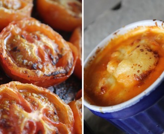 Gratinert Tomatsuppe med bakte tomater...