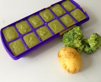 Babymat fra 4 mnd - Brokkoli & potetmos