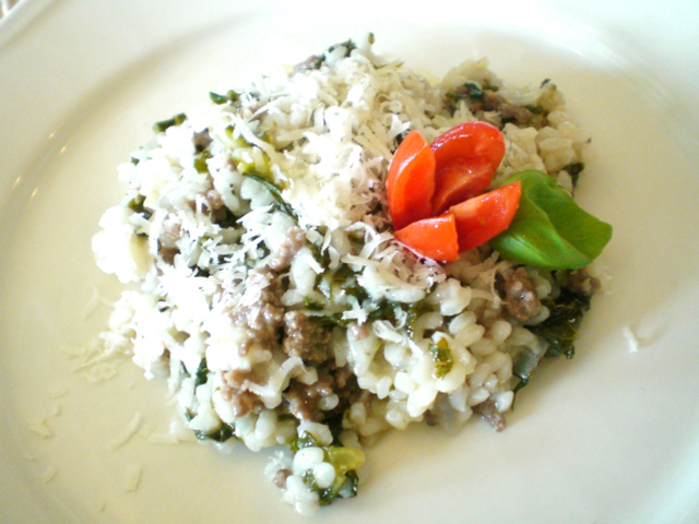 Middagstips: risotto med kjøtt og grønnkål