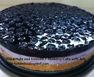 Blåbærkake med Gelelokk / Blueberry Cake with Jelly