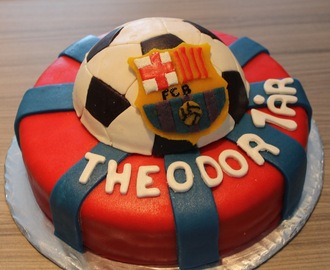 Barcelona Soccer Cake
