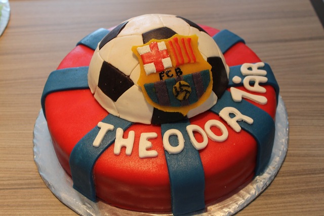 Barcelona Soccer Cake