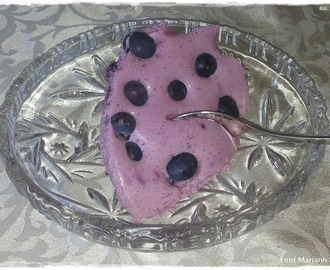 Yoghurtmousse med blåbær - lavkarbo ♥