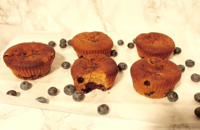 Glutenfrie blåbær muffins