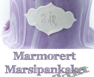 Marmorert Marsipankake {Sniktitt}